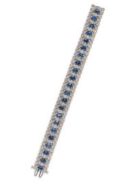 SAPPHIRE AND DIAMOND BRACELET