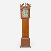 A Federal carved maple tall case clock Works signed Timothy Chandler (1762-1848), Concord, NH, the case attributed to David Young, Hopkinton, NH, circa 1800