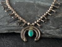 Navajo Child's Squash Blossom Necklace