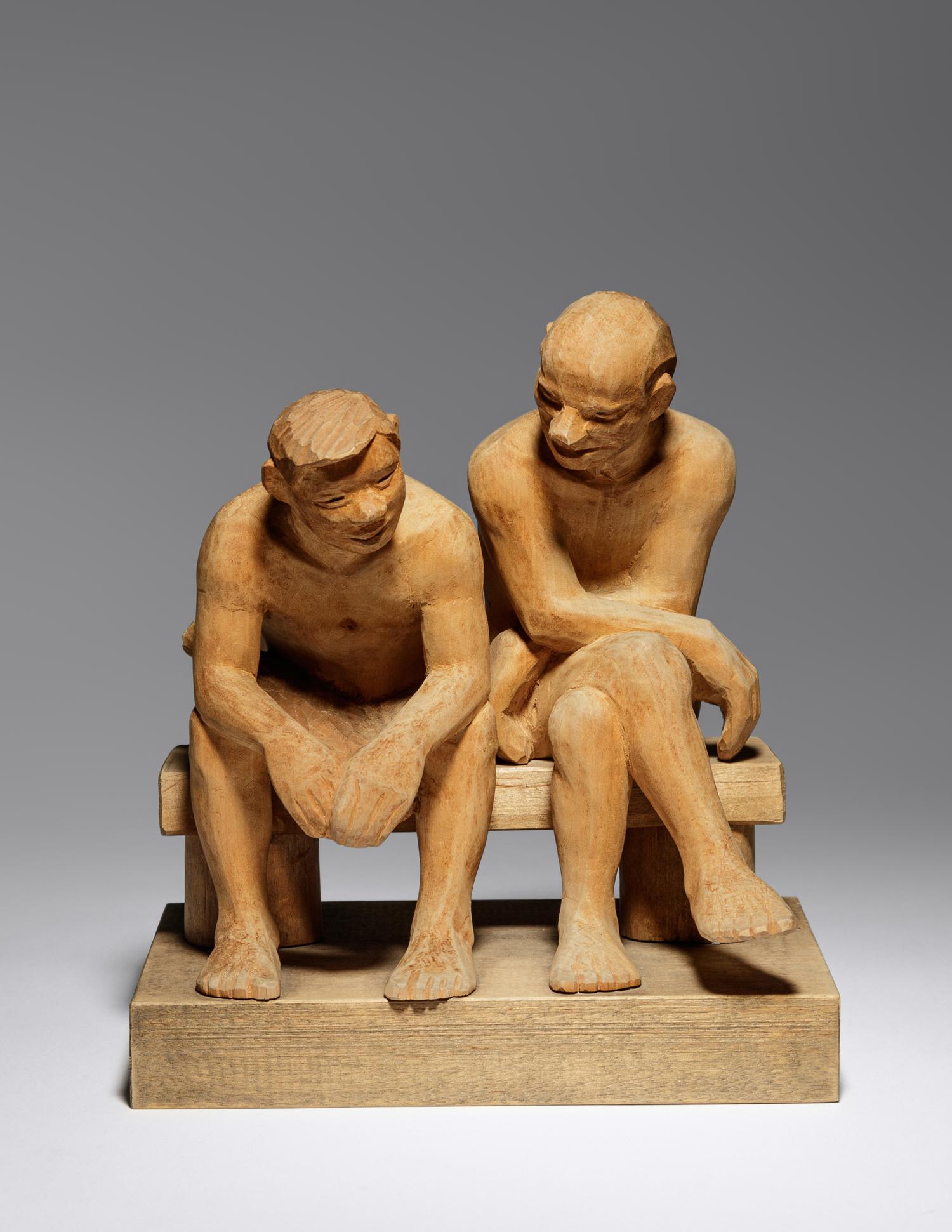 Two Seated Figures