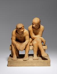 Two Seated Figures