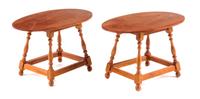 A Pair of Jacobean Style Side Tables Height 2 x width 3 1/8 x depth 2 inches. — Warren Dick