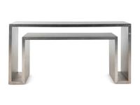 A Contemporary Silvered Wood Console Table