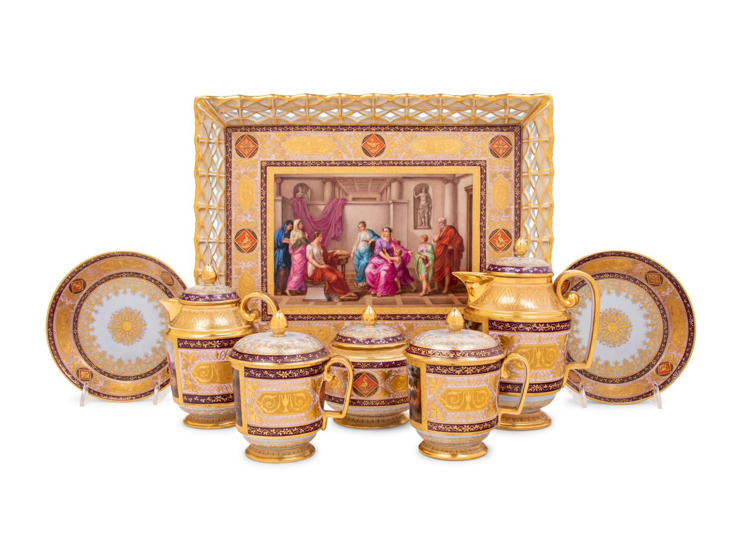 A Vienna Porcelain Tête-à-Tête
