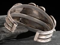 Navajo Turquoise Cluster Cuff Bracelet