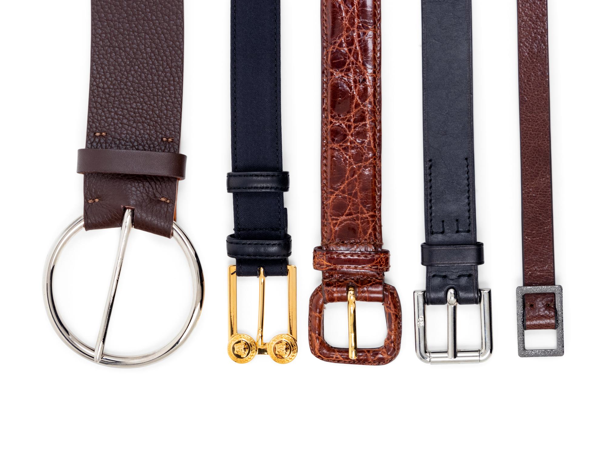 Five Designer Belts and One Watch