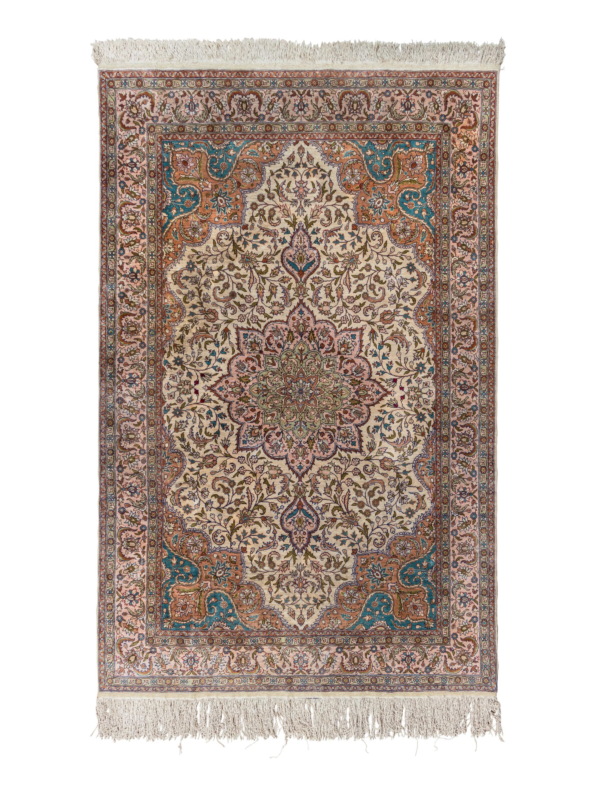 A Hereke Silk Rug