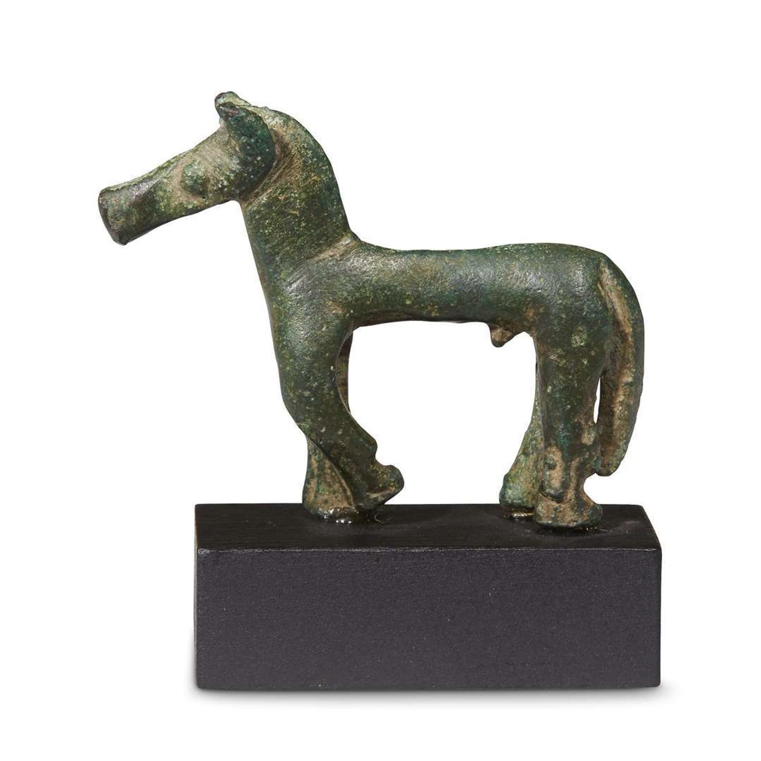 GREEK GEOMETRIC VOTIVE HORSE FROM THE GIAMALAKIS GROUP 750-600 BC