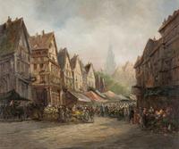 Market Scene, Strasbourg
