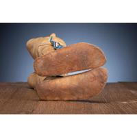 Comanche Child's Beaded Hide Boot Moccasins