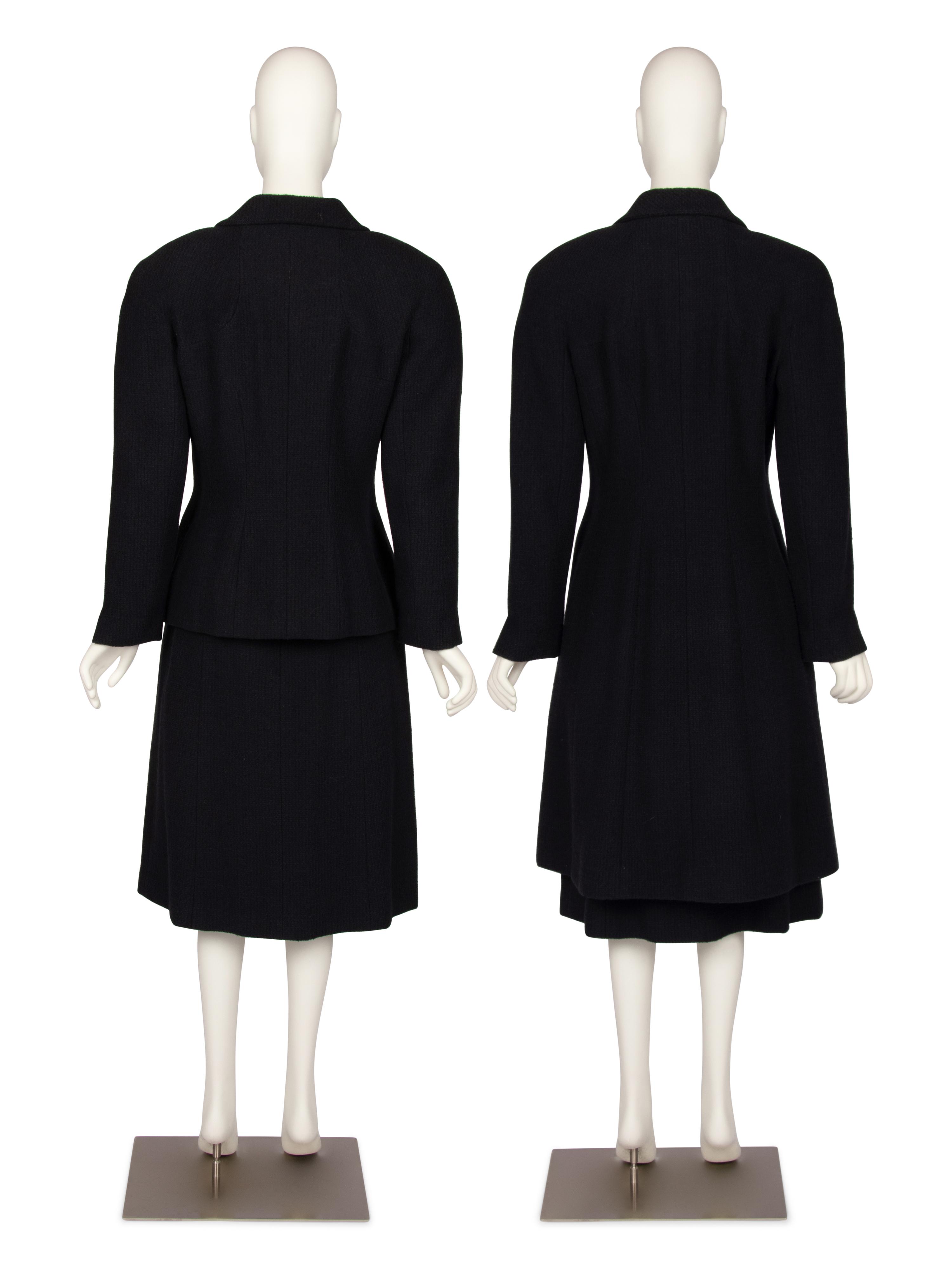 Three Chanel Items: Jacket, Coat, Skirt, 2000s