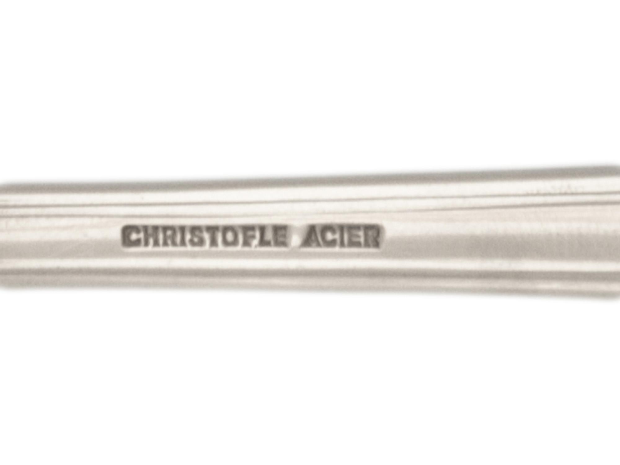 A Christofle Stainless Steel Flatware Service