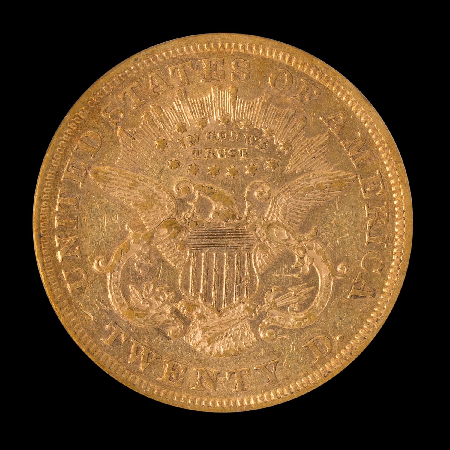 A United States 1870 Liberty Head $20 Gold Coin