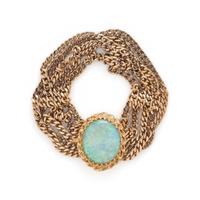 OPAL AND YELLOW GOLD BRACELET