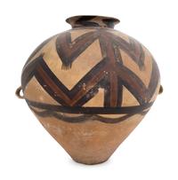 A Large Chinese Majiayao Machang Painted Pottery Jar
