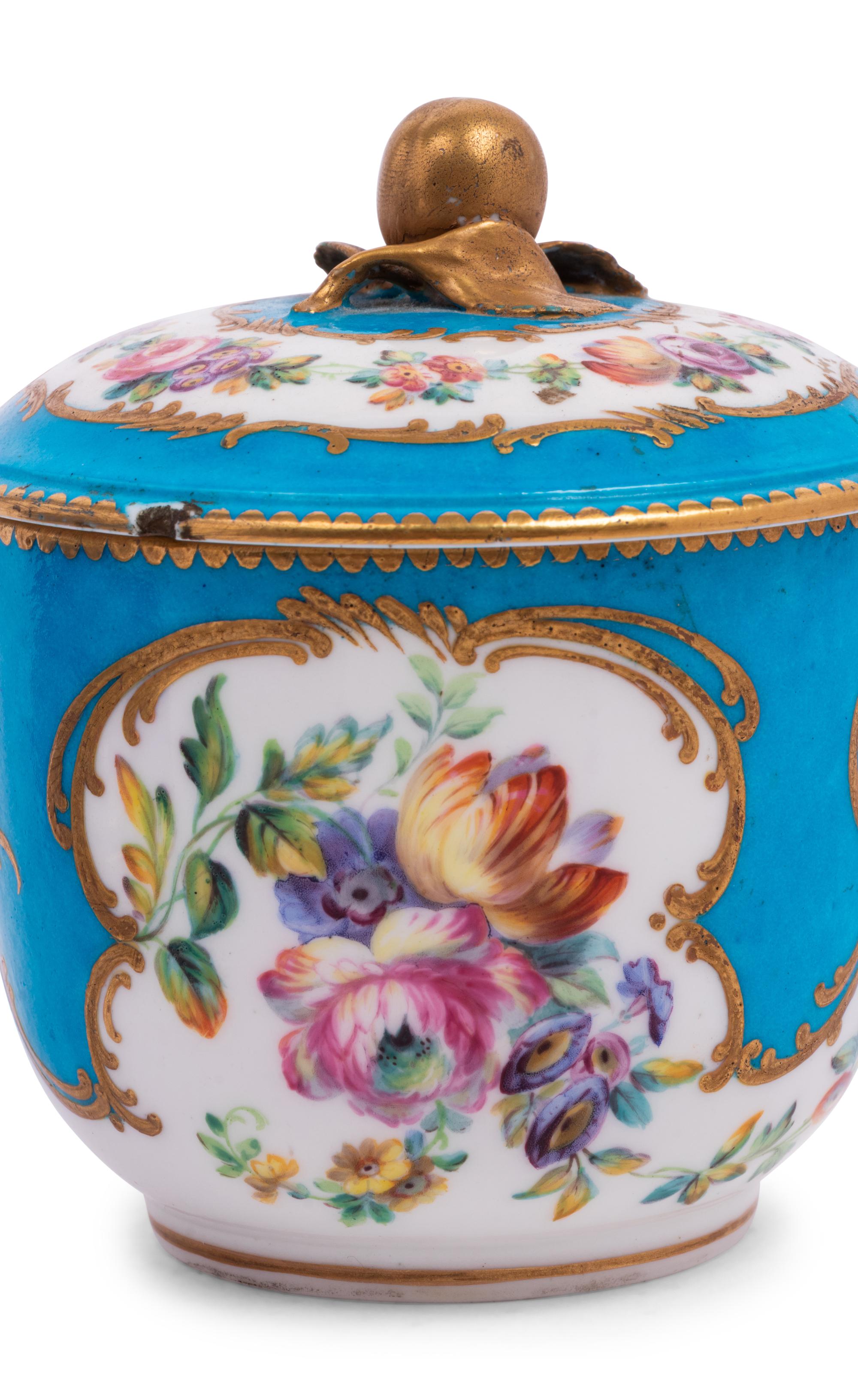 Two Sèvres Bleu Celeste Porcelain Articles