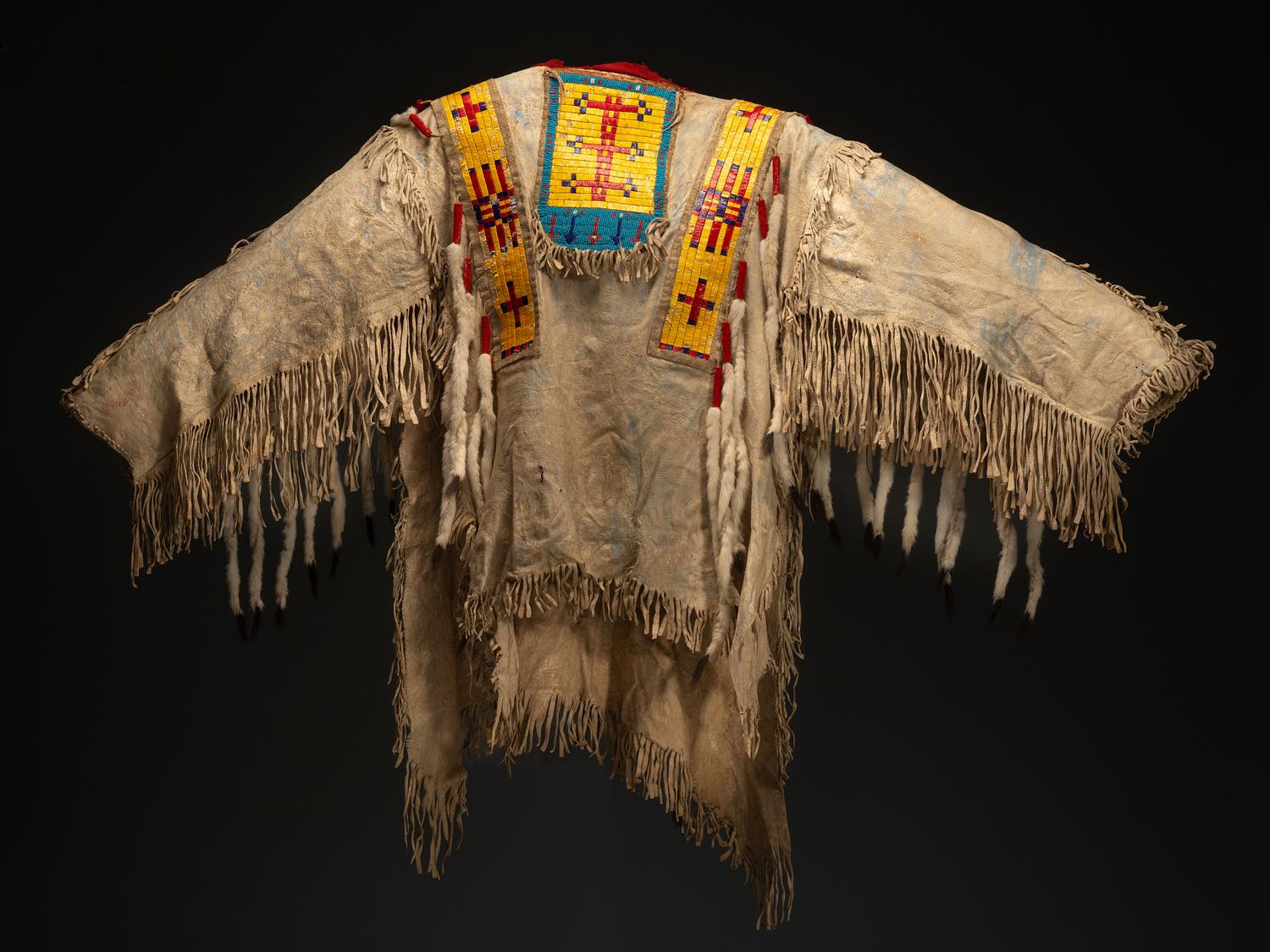 Sioux Quilled and Beaded Hide Shirt