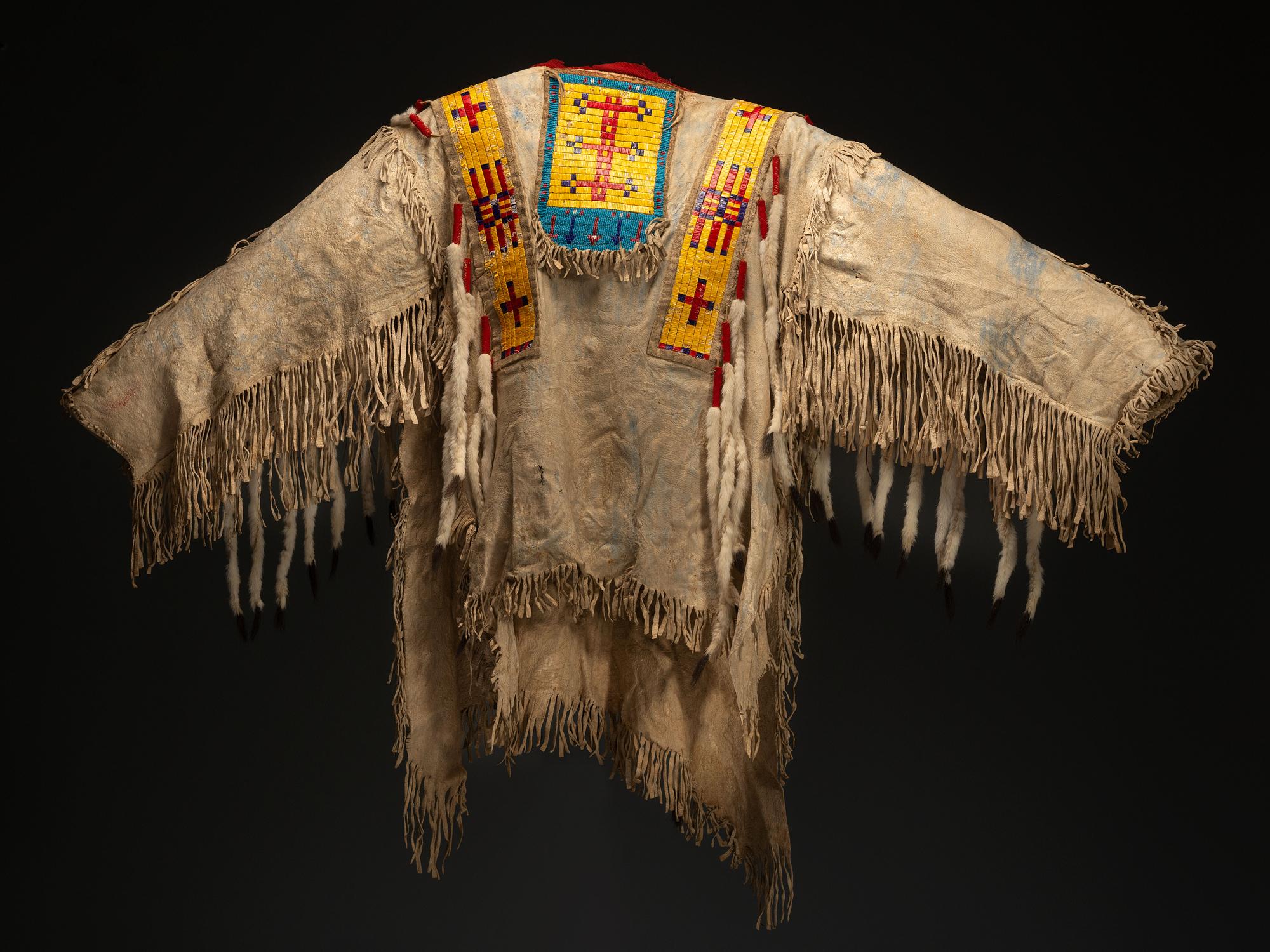 Sioux Quilled and Beaded Hide Shirt