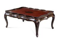 A Lacquered Chinoiserie Decorated Low Table