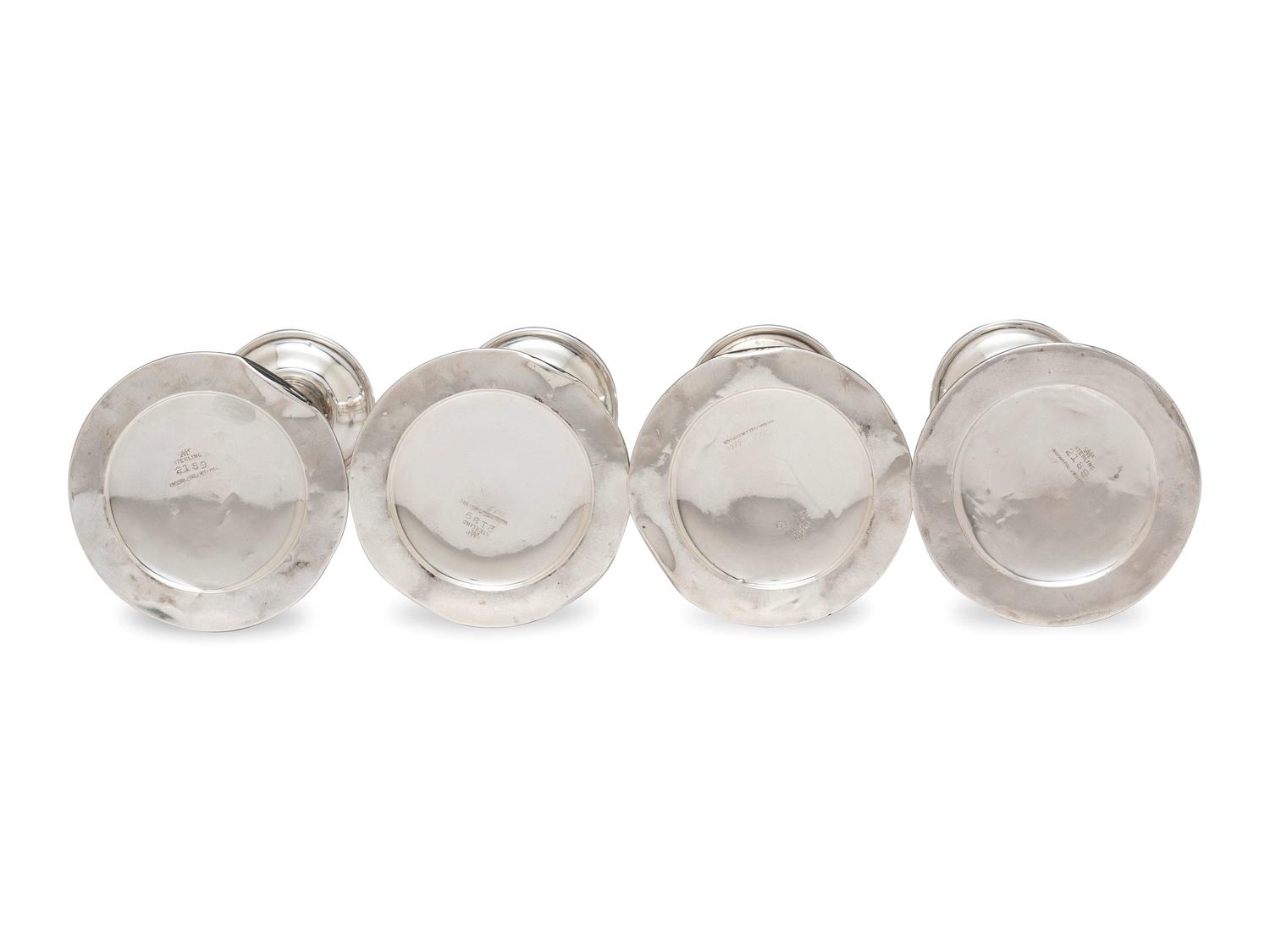 Four American Silver Candlesticks