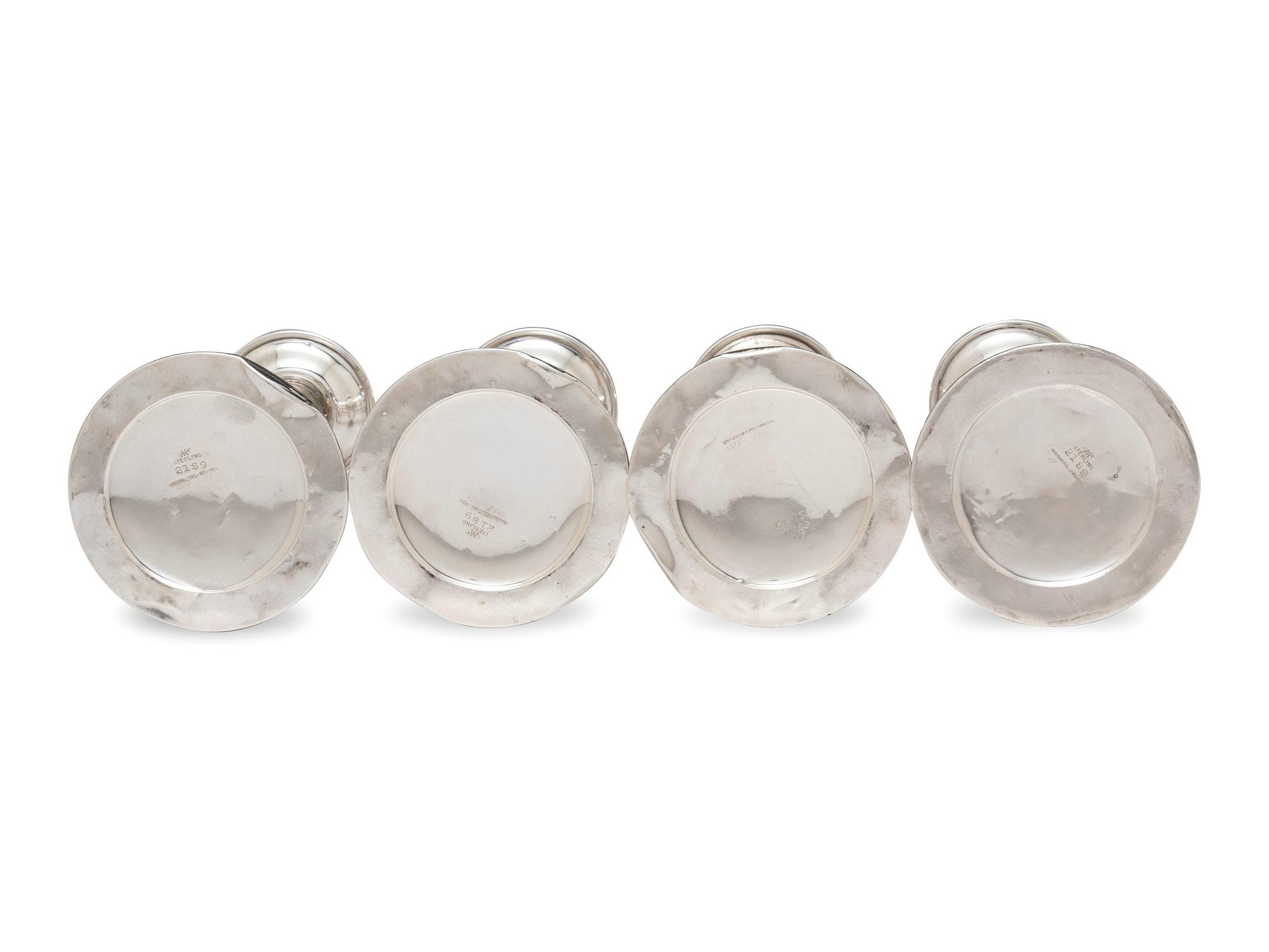 Four American Silver Candlesticks