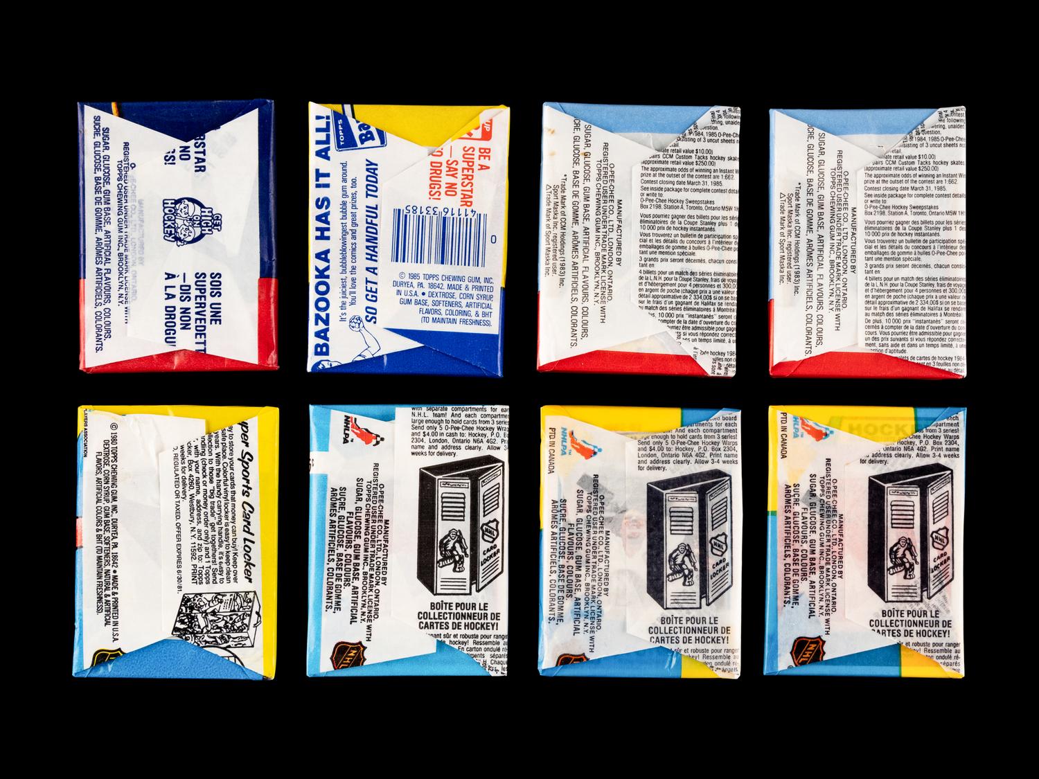 A Collection of 1980s Topps and O-Pee-Chee Unopened Sealed Hockey Wax Packs