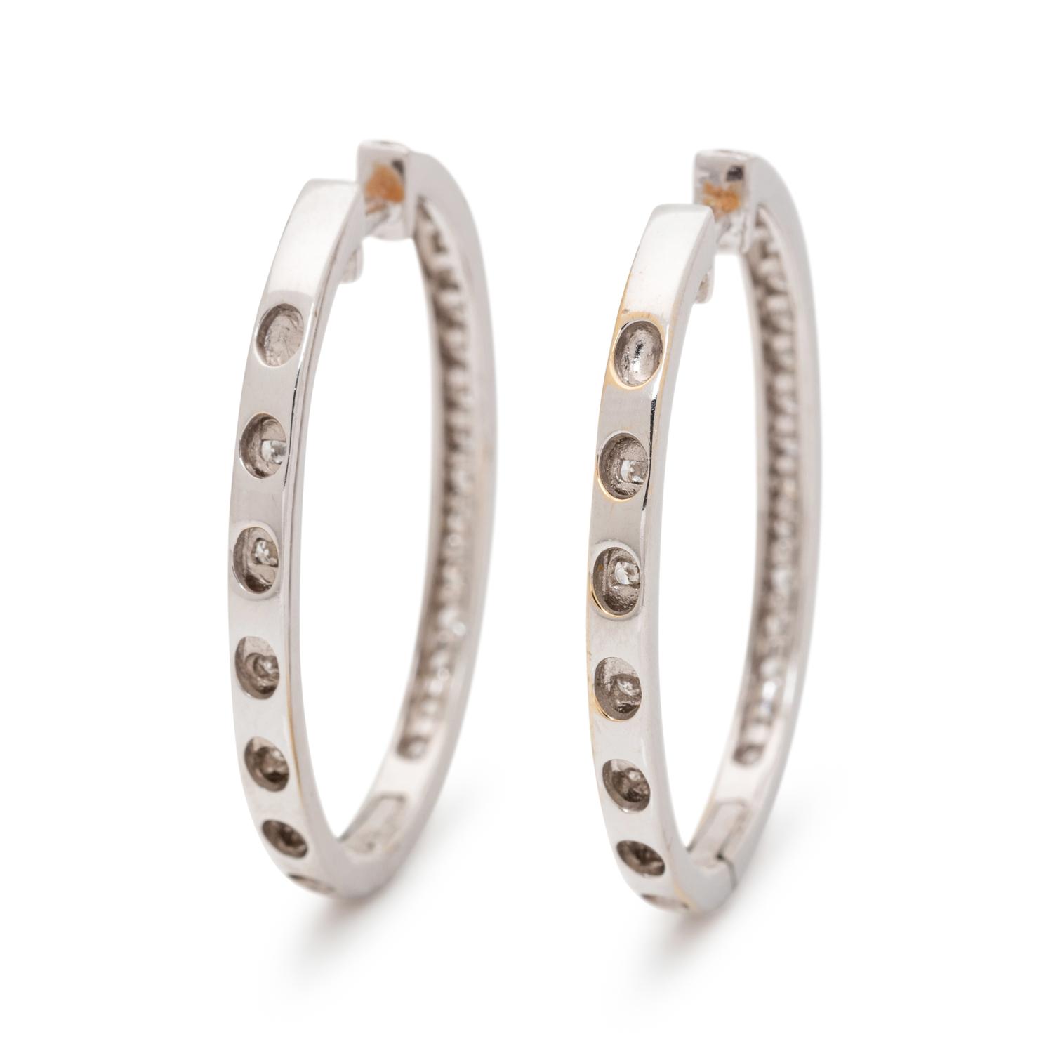 DIAMOND HOOP EARRINGS
