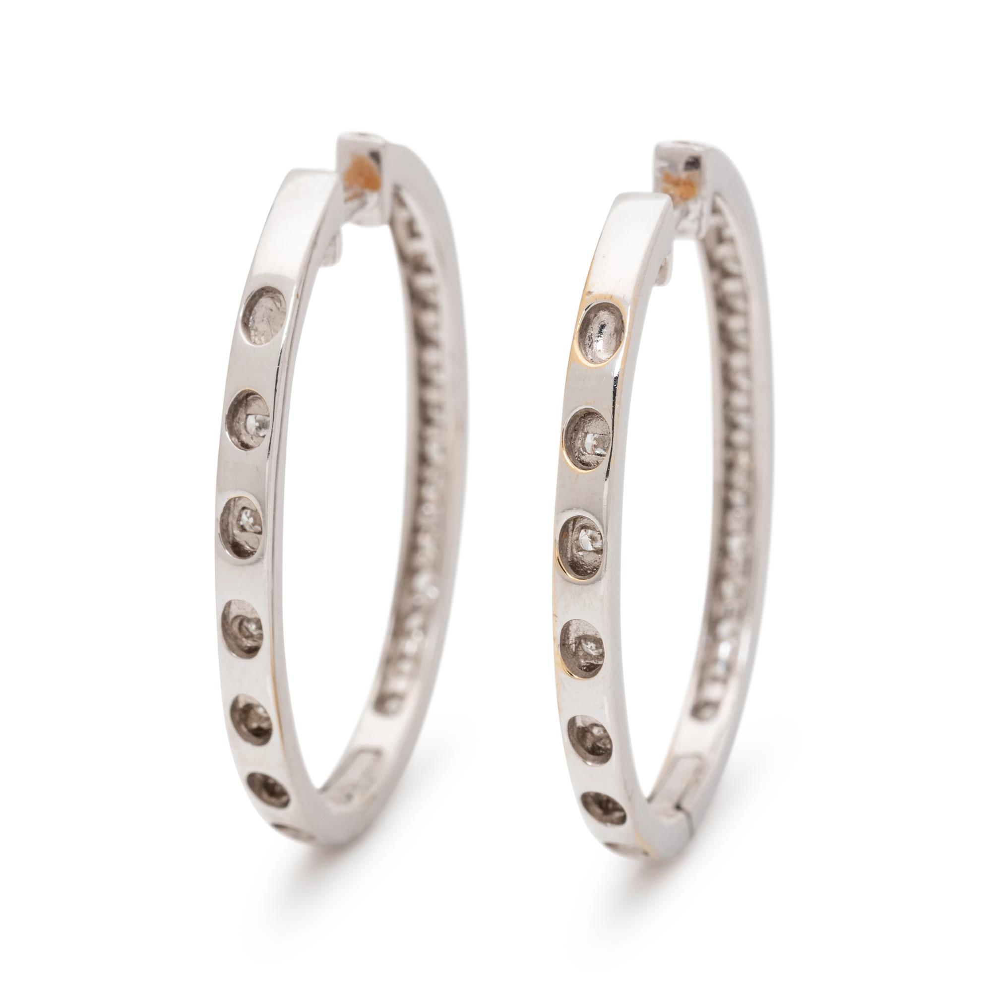 DIAMOND HOOP EARRINGS