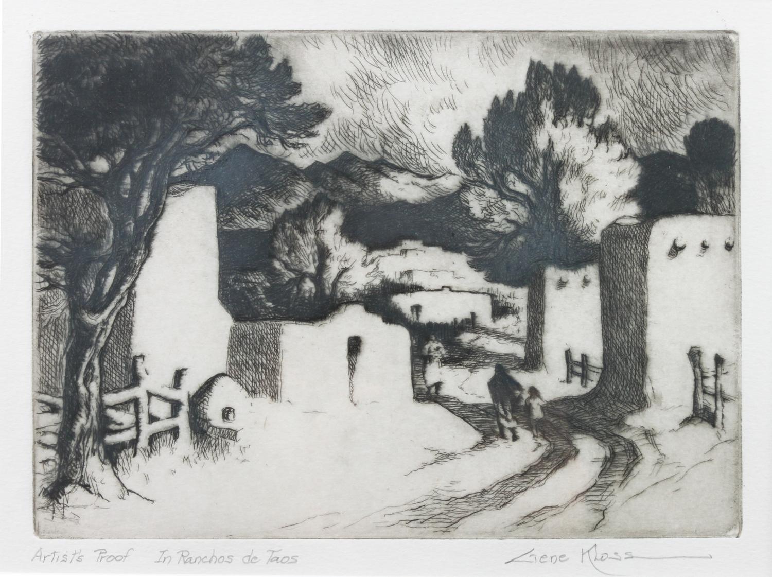 Gene Kloss 5 1/2 x 7 3/4 inches — (American, 1903-1996)