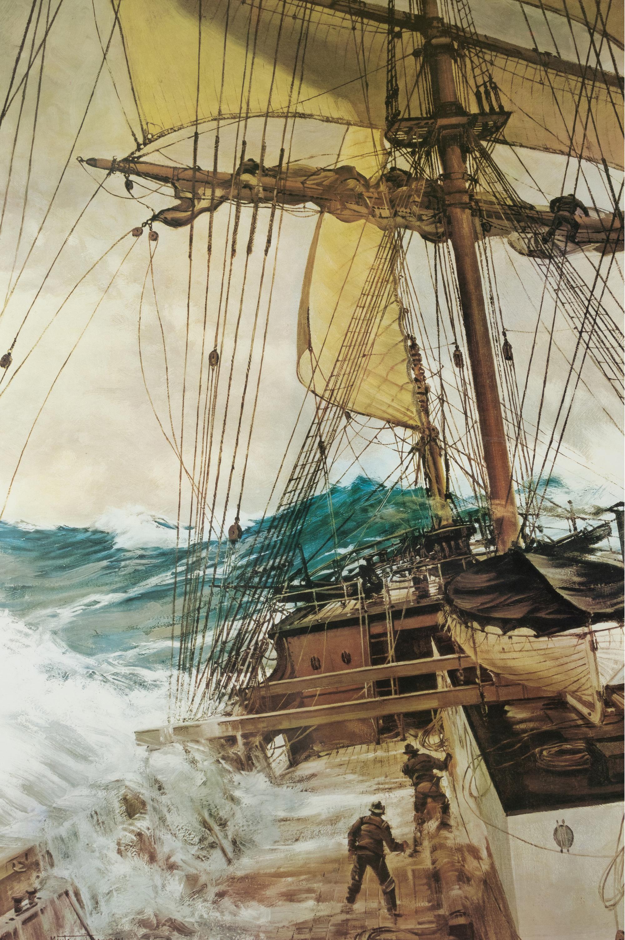 Close Reaching and The Rising Wind (a pair of prints)