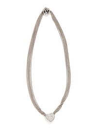 WHITE GOLD AND DIAMOND HEART NECKLACE