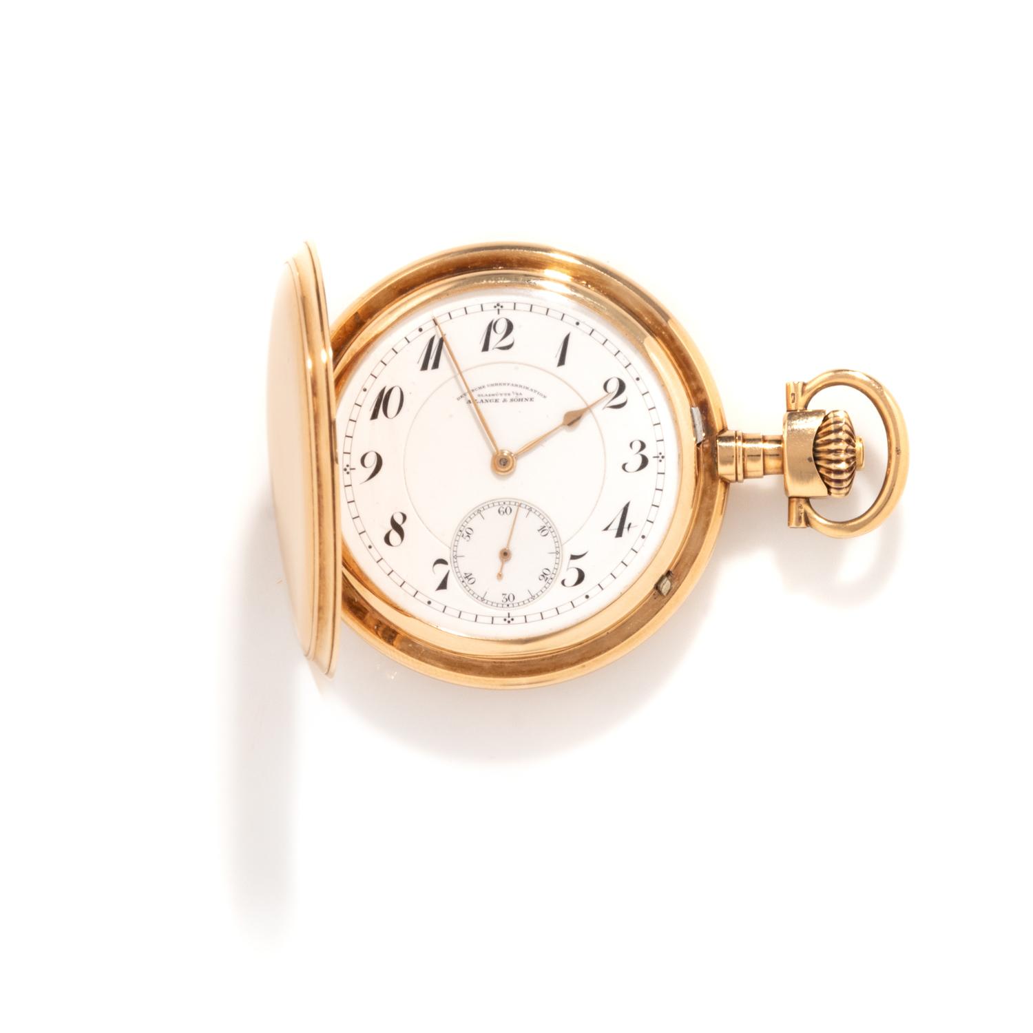 A. LANGE & SÖHNE, YELLOW GOLD HUNTING CASE POCKET WATCH