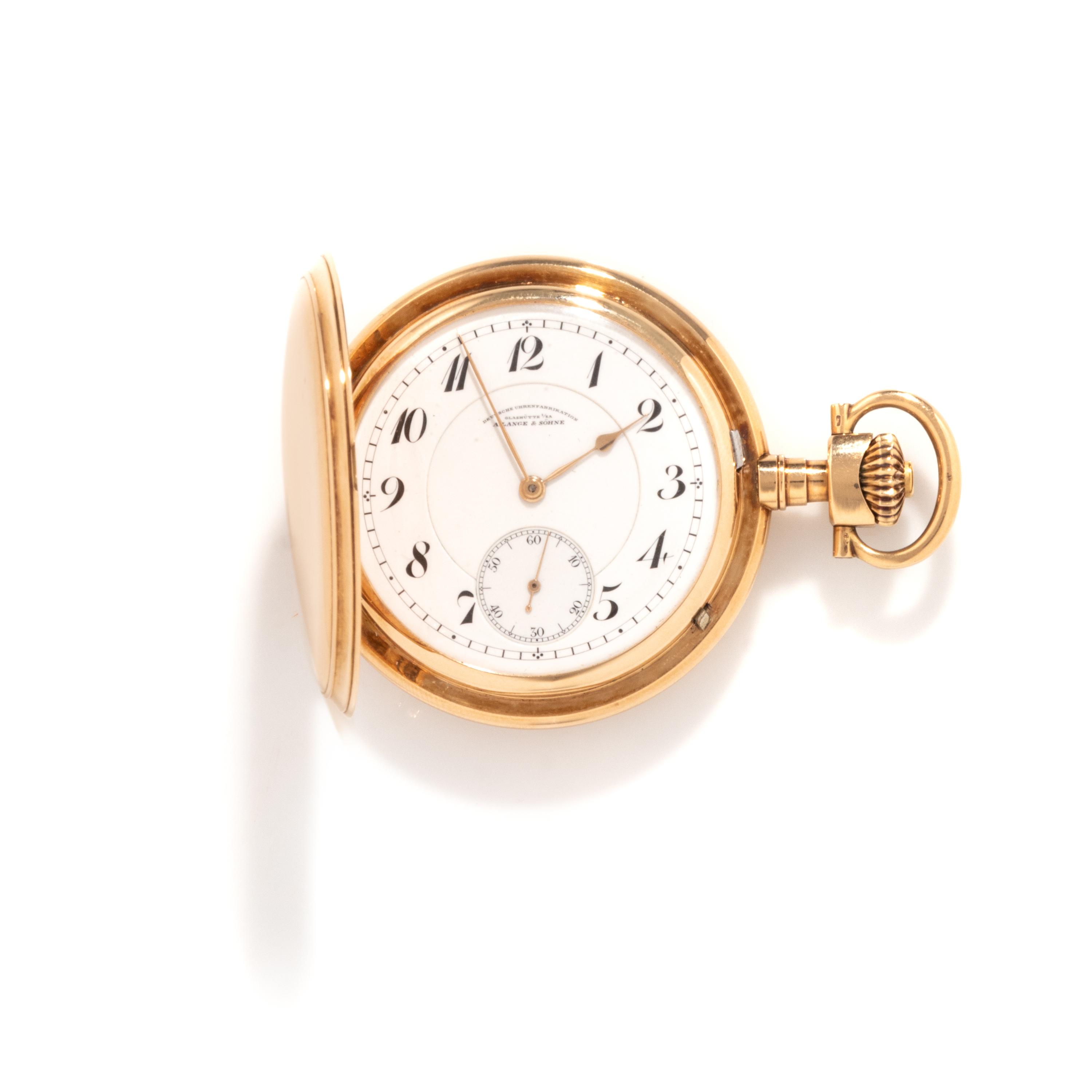 A. LANGE & SÖHNE, YELLOW GOLD HUNTING CASE POCKET WATCH