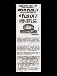 A September 10, 2006 Chicago Bears vs. Green Bay Packers Ticket Stub (Devin Hester's First Career Touchdown Punt Return)