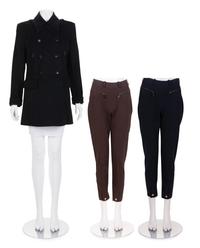 Three Hermès Items: One Cashmere Coat and Two Pairs of Pants