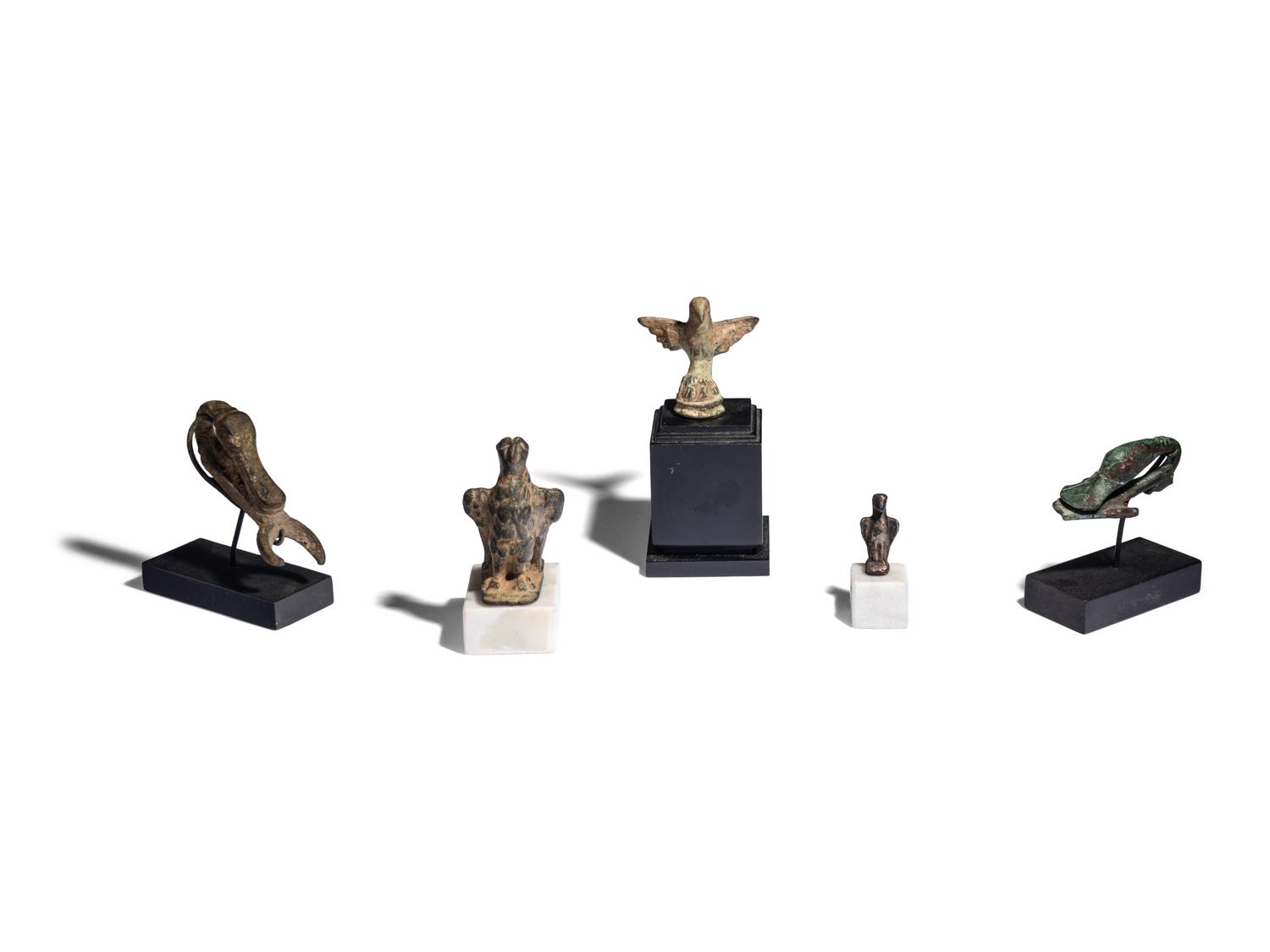 Five Roman Bronze Bird Figures