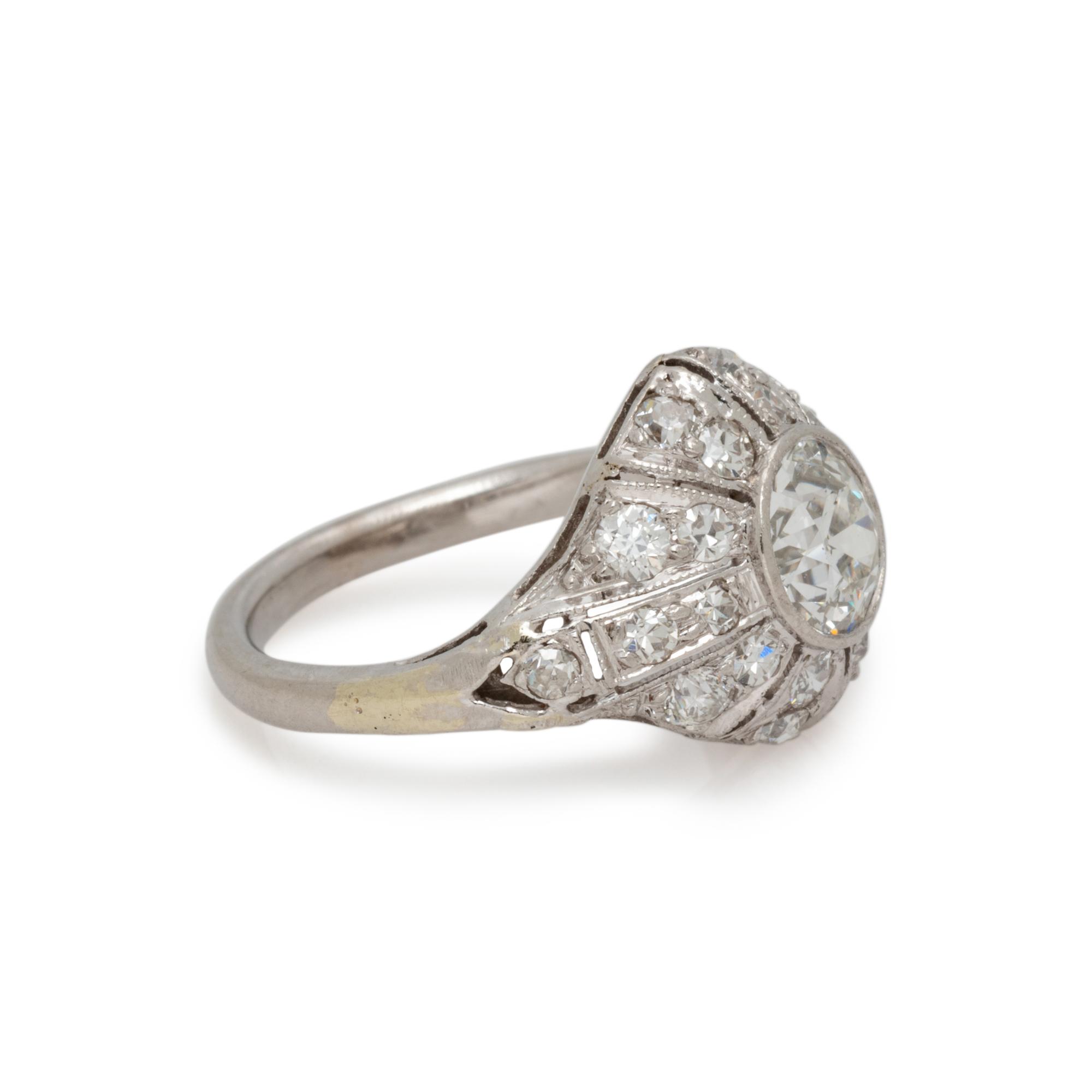ART DECO, DIAMOND RING