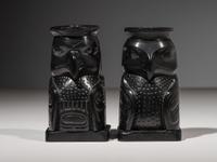 Haida Argillite Candlestick Holders