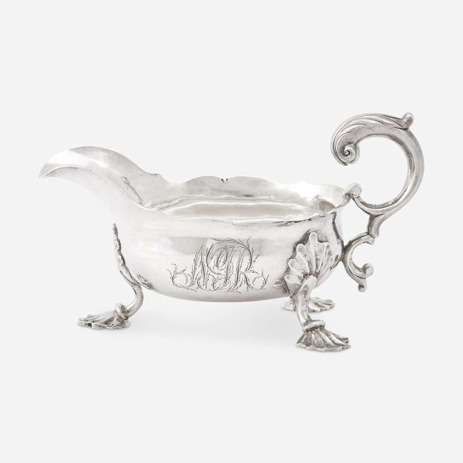 A silver sauce boat William Hollingshead, Philadelphia, PA, circa 1770