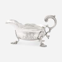 A silver sauce boat William Hollingshead, Philadelphia, PA, circa 1770