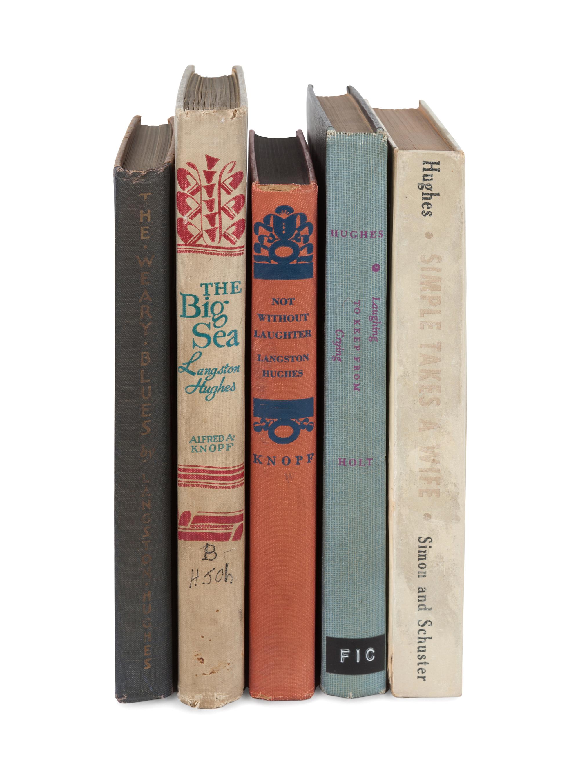 [AFRICAN-AMERICAN LITERATURE]. HUGHES, Langston (1902-1967). A group of 5 works, comprising: