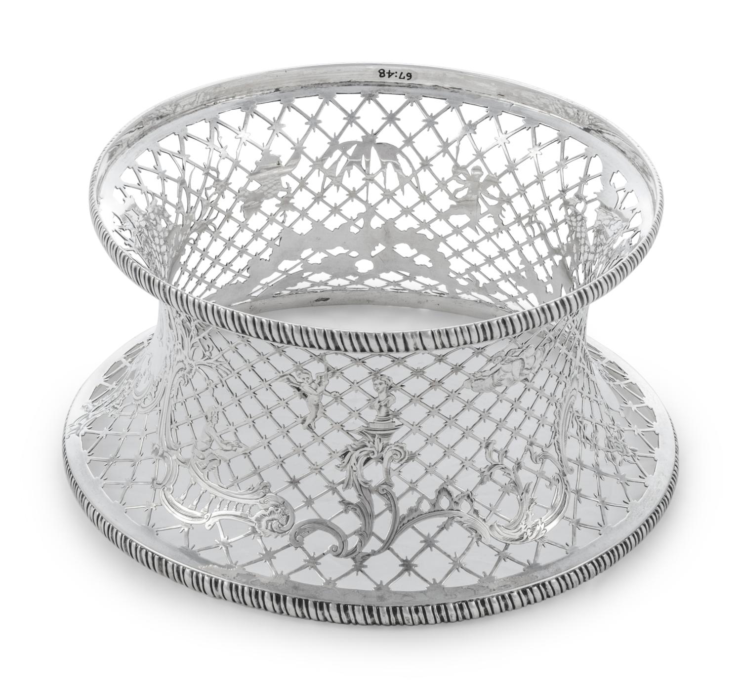 An Irish George III Silver Dish Ring