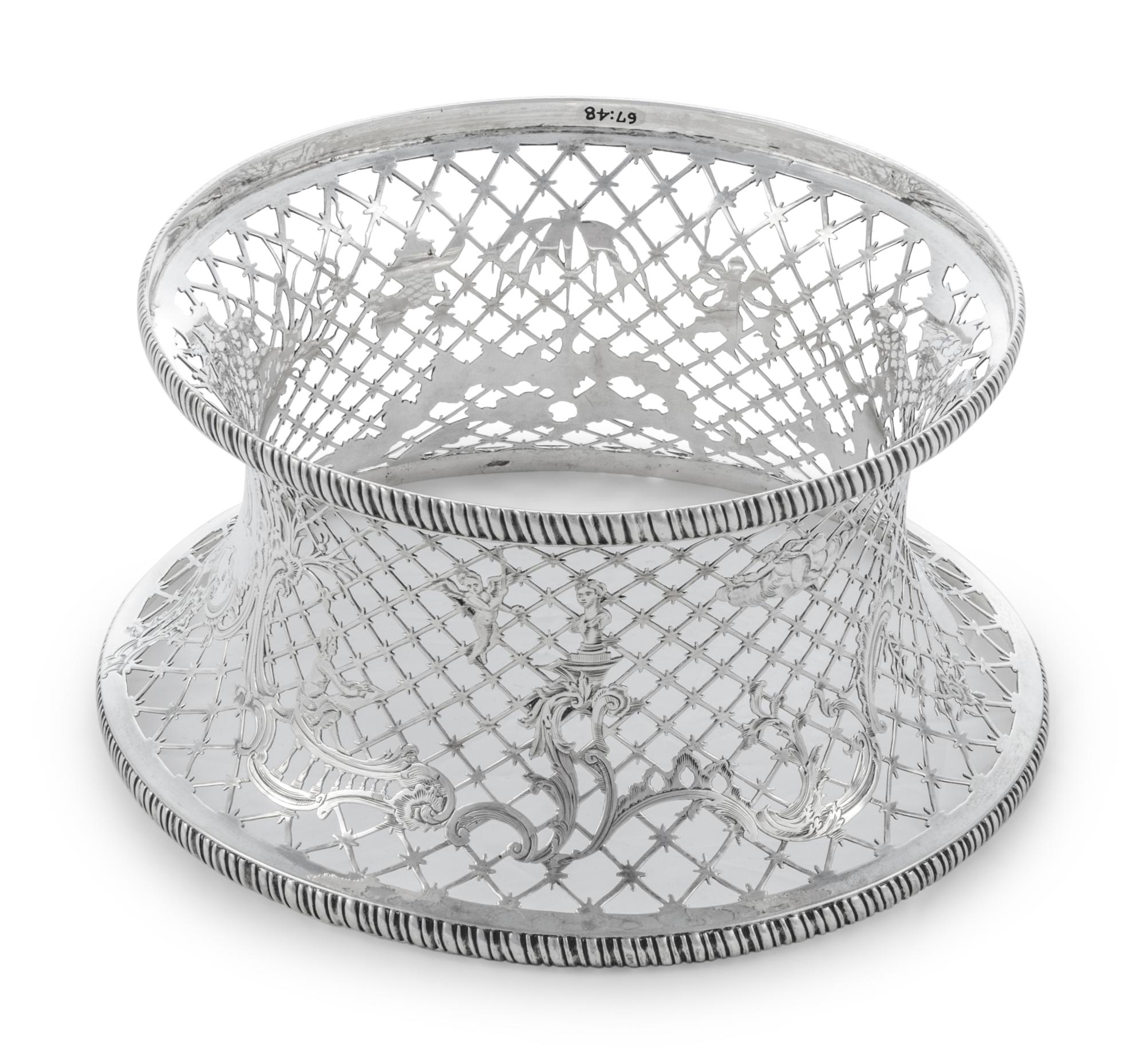 An Irish George III Silver Dish Ring