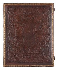 [EARLY PHOTOGRAPHY]. Half plate Union case containing 4 ninth plate images of men and women.