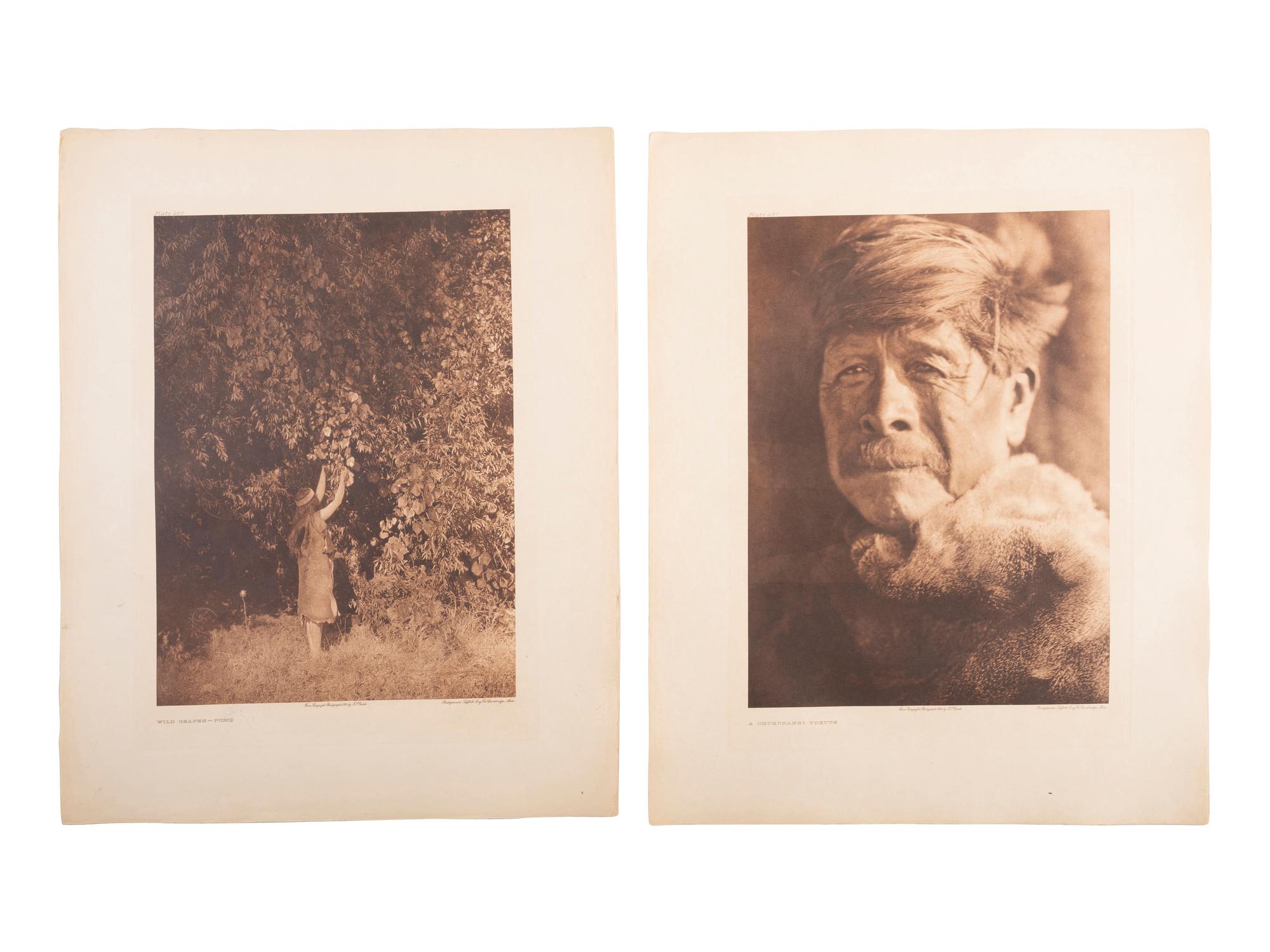 CURTIS, Edward (1868-1952). A group of 25 portfolio photogravures from the North American Indian.