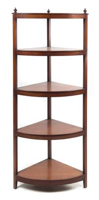 A Regency Mahogany Corner Etagere Height 62 1/4 inches. — FIRST HALF 19TH CENTURY