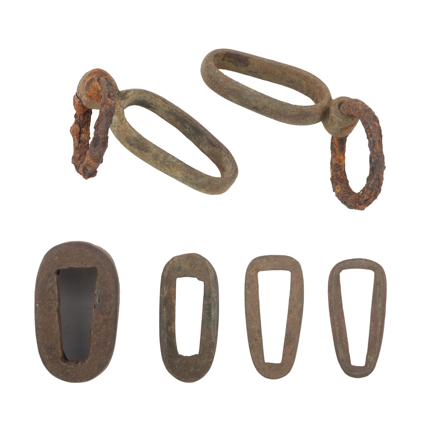 Excavated Brass Scabbard Parts & Mounts, Possibly Confederate