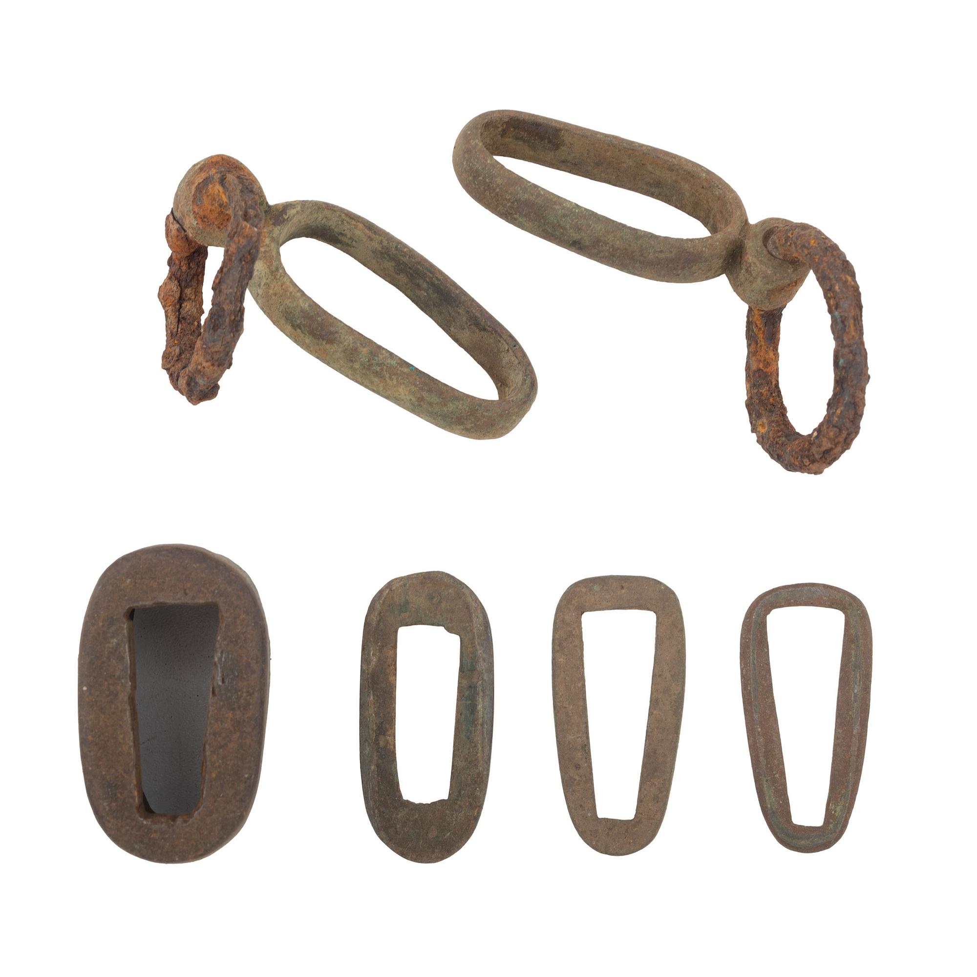 Excavated Brass Scabbard Parts & Mounts, Possibly Confederate