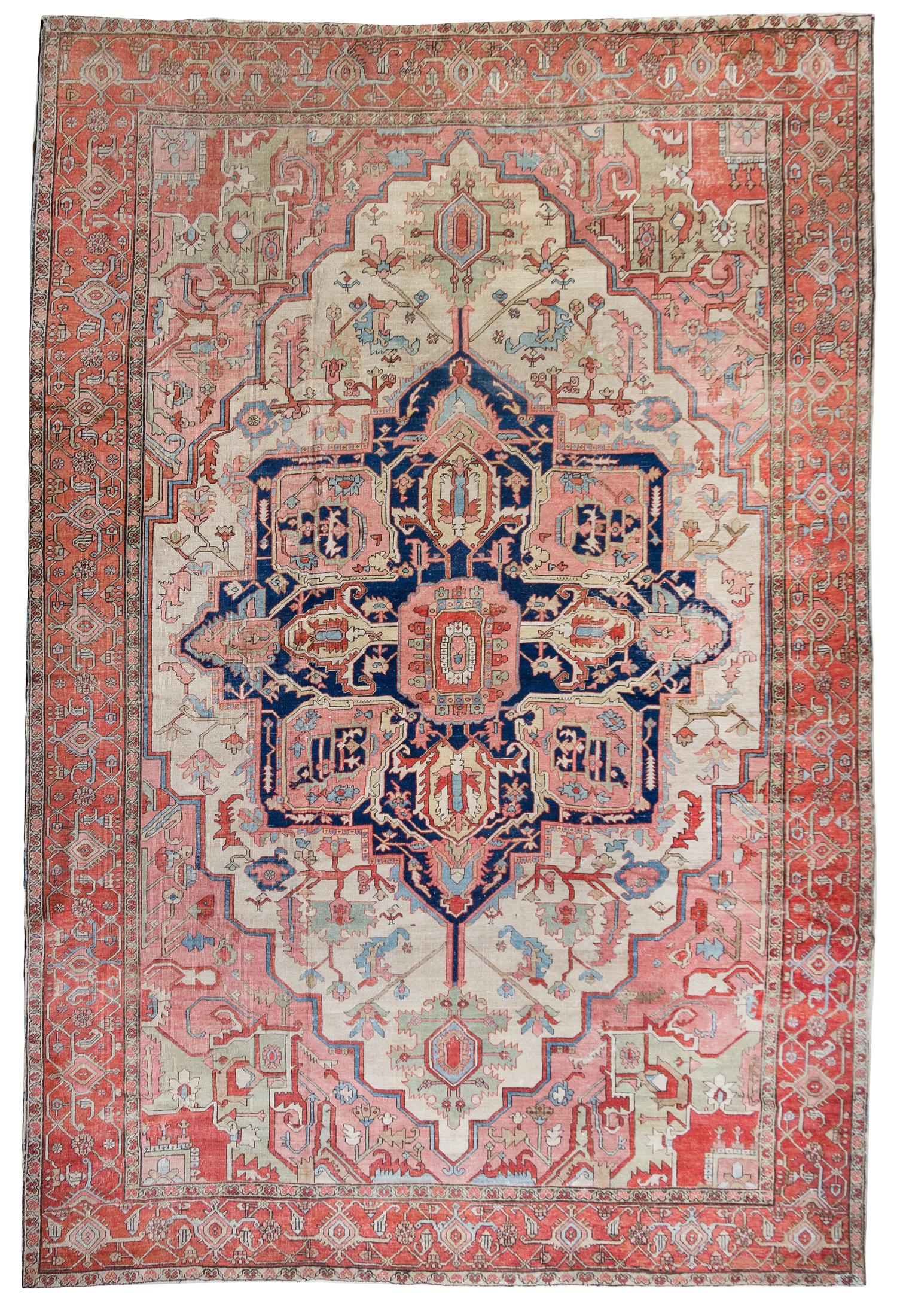 A Serapi Wool Rug 12 feet 10 inches x 9 feet 8 inches. — EARLY 20TH CENTURY
