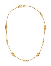 YELLOW GOLD AND DIAMOND NECKLACE